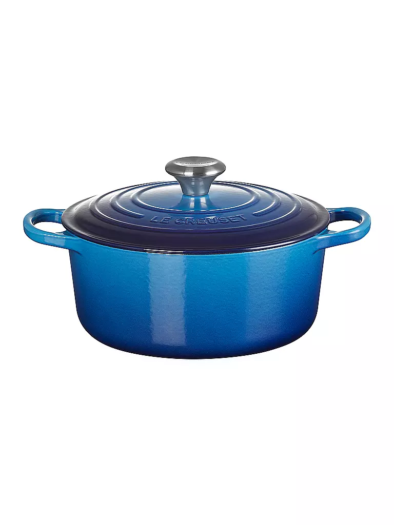 LE CREUSET | Cocotte redonda de 24 cm/4,2 l SIGNATURE Azure | blau