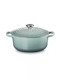LE CREUSET | Cazuela redonda "Signature" 20cm 4,2l (Negro) | Gris claro