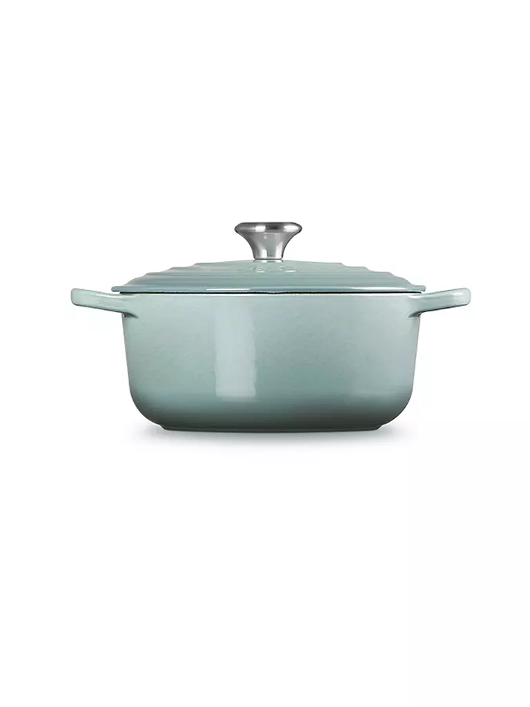 LE CREUSET | Cocotte redonda SIGNATURE 20cm/2,4 l Sea Salt | hellgrau