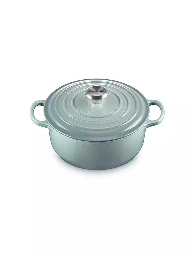 LE CREUSET | Cocotte redonda SIGNATURE 20cm/2,4 l Sea Salt | hellgrau