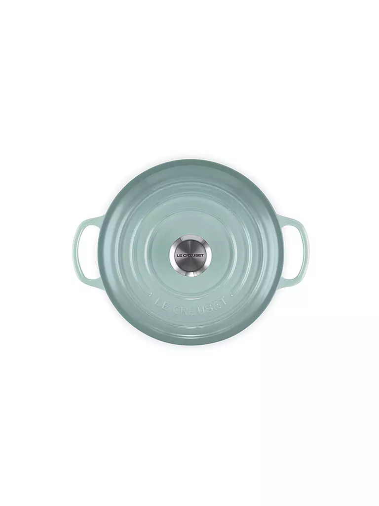 LE CREUSET | Cocotte redonda SIGNATURE 20cm/2,4 l Sea Salt | hellgrau
