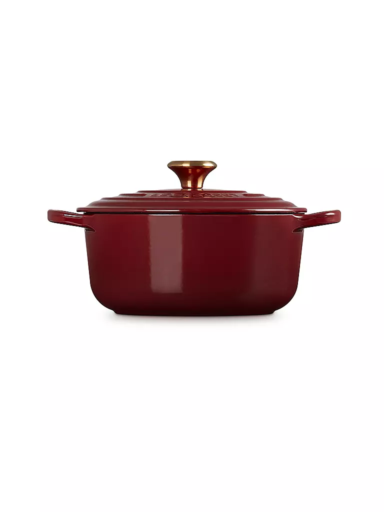 LE CREUSET | Cocotte redonda SIGNATURE 20cm/2,4l Garnet | dunkelrot