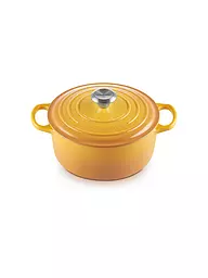LE CREUSET | Bräter rund "Signature" 24cm/4,2l (Rojo Horno) | Amarillo