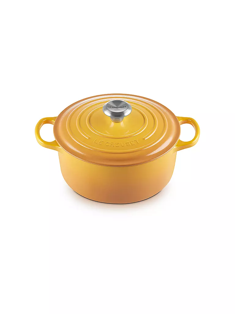 LE CREUSET | Cocotte redonda SIGNATURE 24cm/3,3l Nectar | gelb