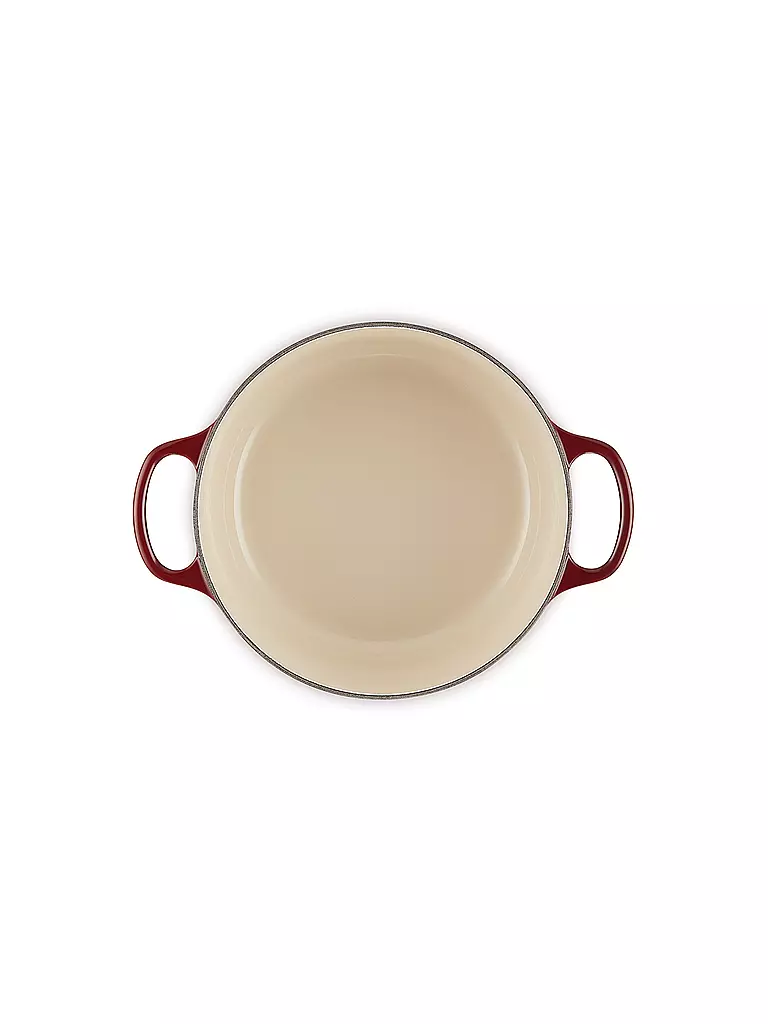 LE CREUSET | Cocotte redonda SIGNATURE 24cm/4,2l Garnet | dunkelrot