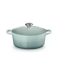 LE CREUSET | Bräter rund "Signature" 24cm/4,2l (Rojo Horno) | Gris claro