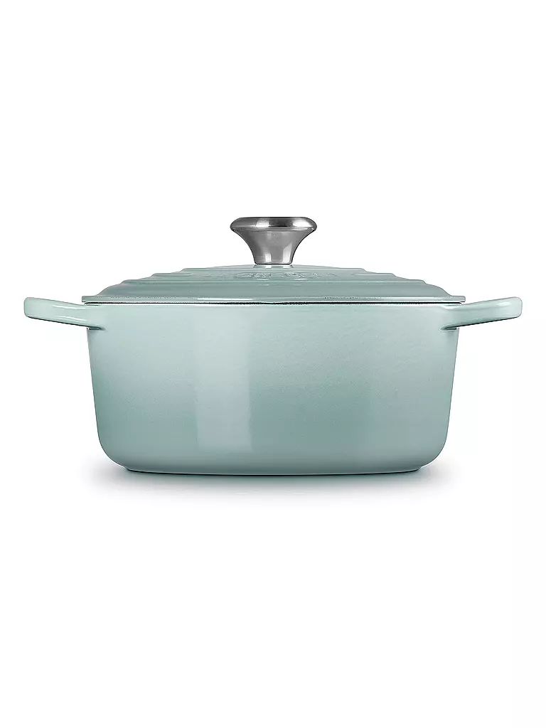 LE CREUSET | Cocotte redonda Signature 24cm/4,2l Sea Salt | hellgrau