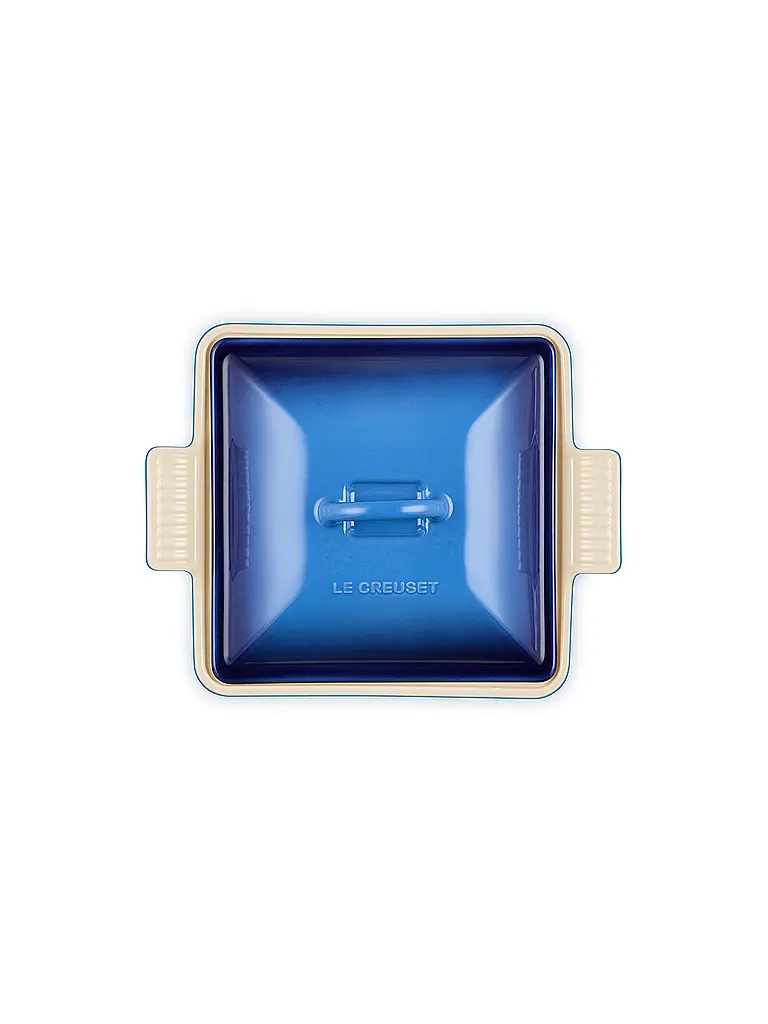 LE CREUSET | Fuente cuadrada con tapa 23cm/2,4l TRADITION Azure | 