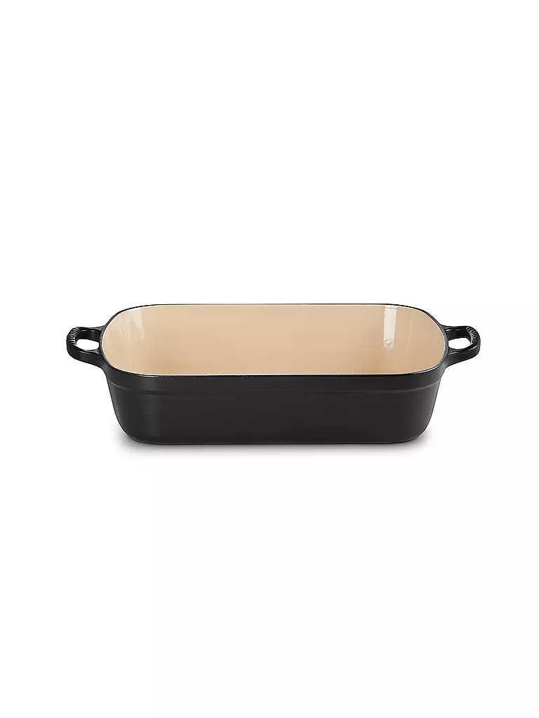 LE CREUSET | Fuente de horno rectangular de hierro fundido 33cm/4,9l SIGNATURE Negro | Negro