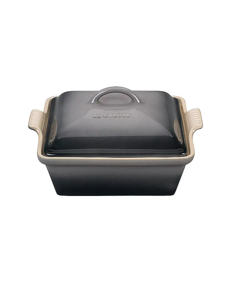LE CREUSET | Fuente para horno cuadrada con tapa 23cm/2,4l TRADITION Flint | Gris