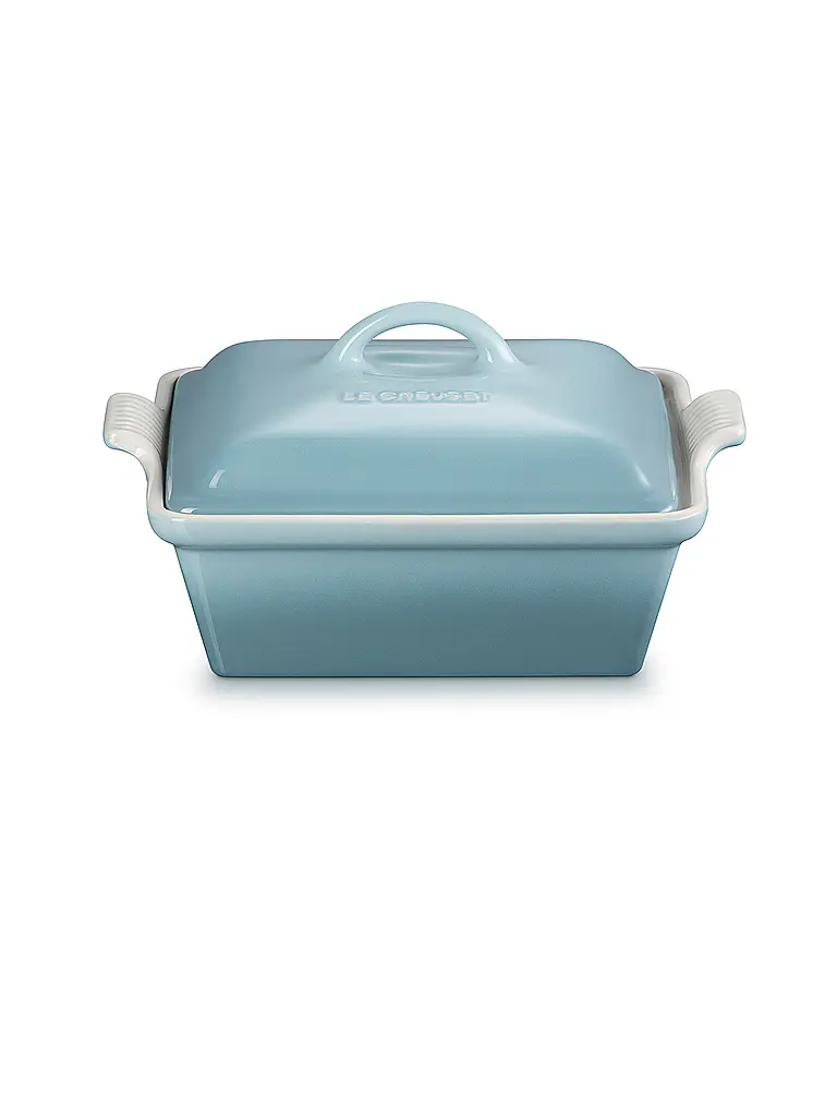 LE CREUSET | Fuente para horno cuadrada con tapa 23cm/2,4l TRADITION Sea Salt | Gris claro