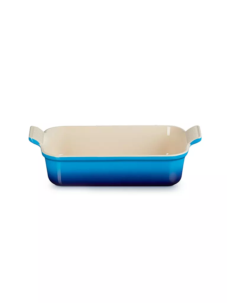 LE CREUSET | Fuente rectangular Tradition de gres 26x19cm/2,4l Azure | blau