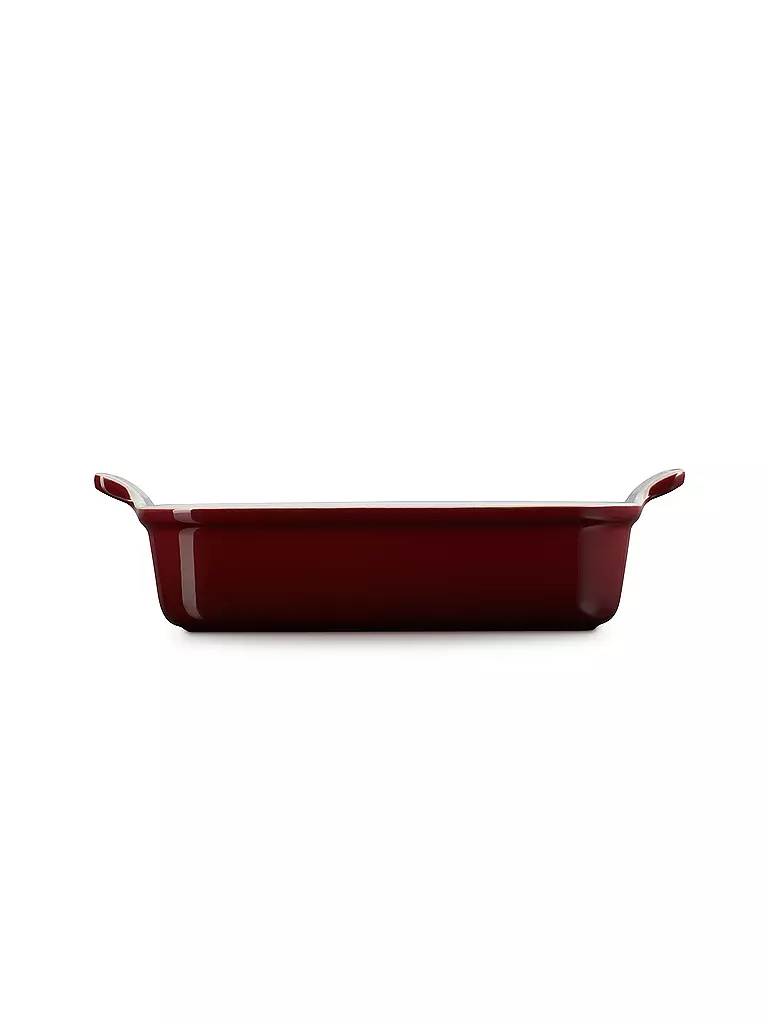 LE CREUSET | Fuente rectangular Tradition de gres 26x19cm/2,4l Garnet | dunkelrot