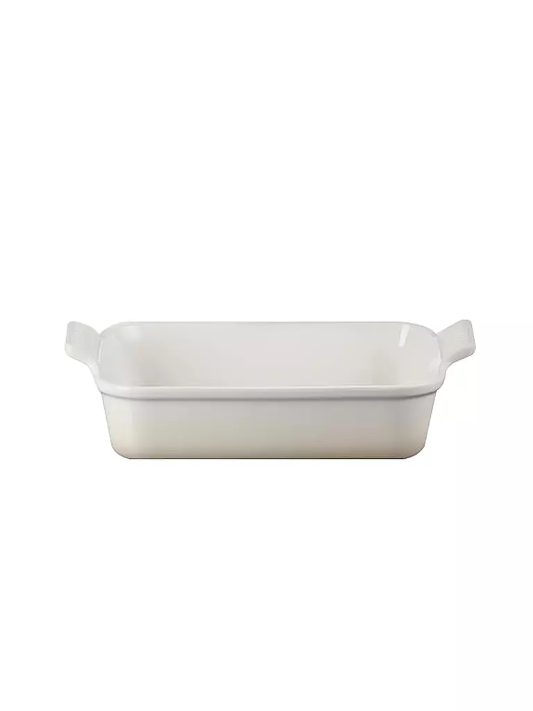 LE CREUSET | Fuente rectangular Tradition de gres 26x19cm/4,2l Meringue | creme