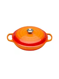 LE CREUSET | Cazuela Gourmet Profi de 30 cm/3,5 l SIGNATURE Sea Salt | Naranja