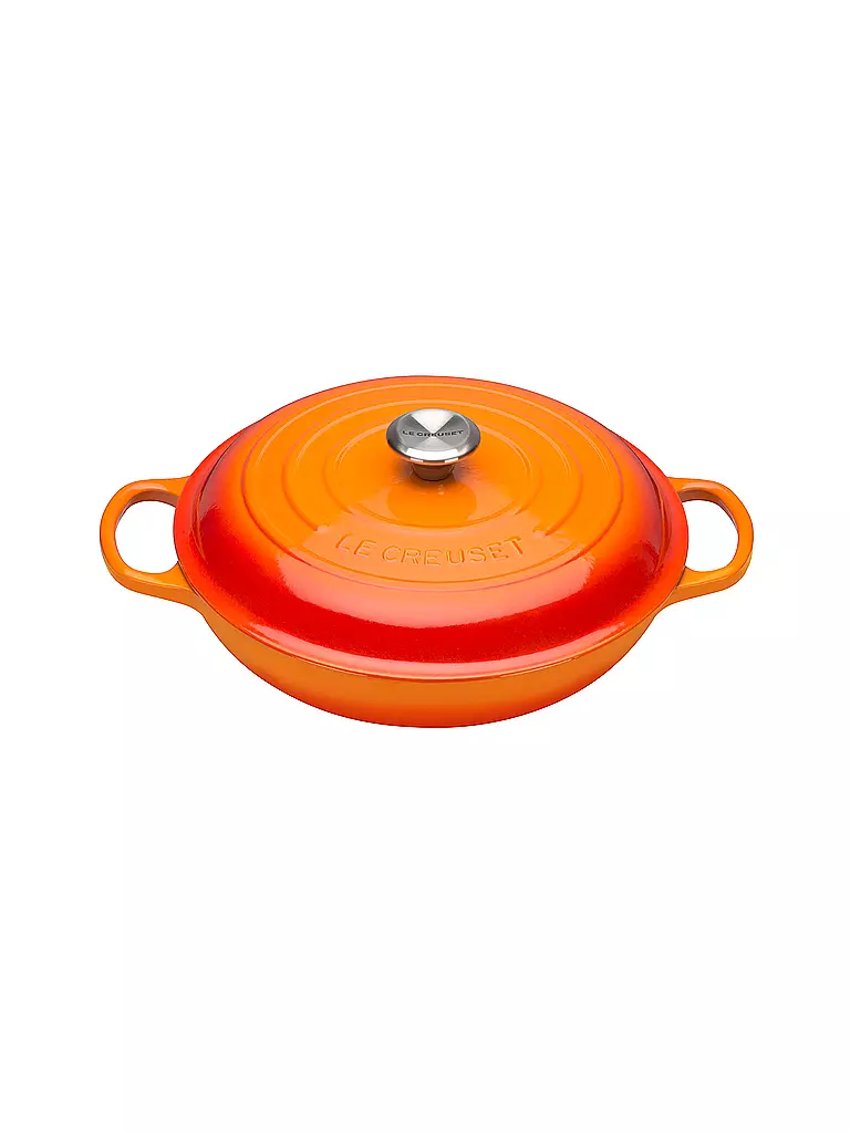 LE CREUSET | Gourmet-Profitopf "Signature" 30cm/3,2l (Rojo Horno) | orange