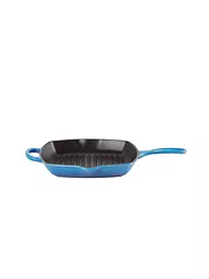 LE CREUSET | Grillpfanne quadratisch 26x26cm Signature Meringue | Azul