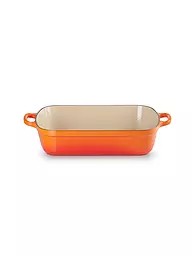 LE CREUSET | Gusseisen-Bratreine eckig 33cm/4,9l SIGNATURE Ofenrot | Naranja