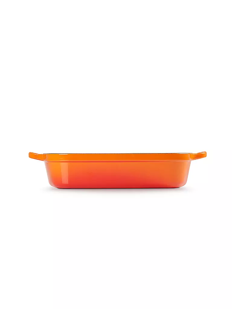 LE CREUSET | Gusseisen-Bratreine eckig 33cm/4,9l SIGNATURE Ofenrot | Naranja