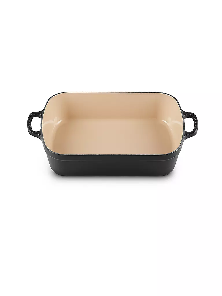 LE CREUSET | Gusseisen-Bratreine eckig 33cm/4,9l SIGNATURE Schwarz | Negro