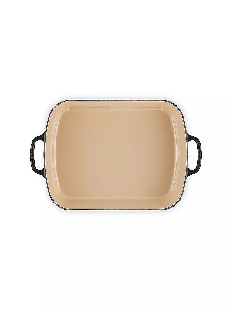 LE CREUSET | Gusseisen-Bratreine eckig 33cm/4,9l SIGNATURE Schwarz | Negro