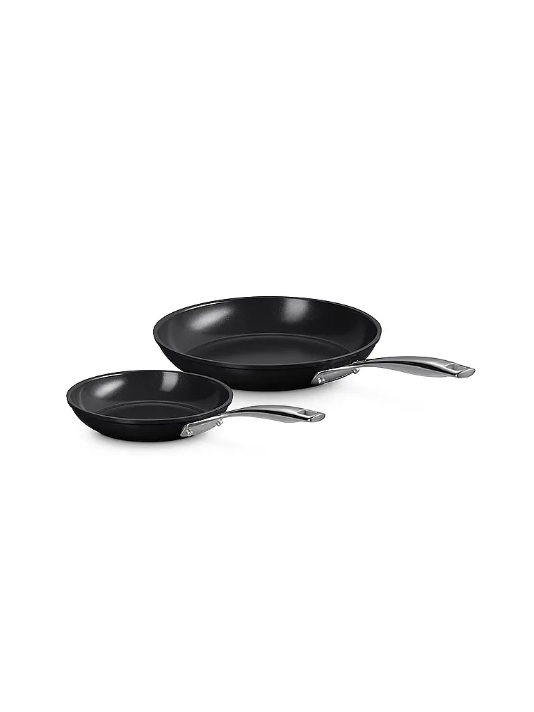 LE CREUSET | Juego de sartenes 20+26cm Antiadherente | Negro