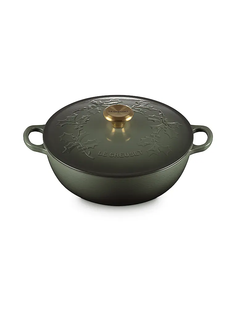 LE CREUSET | Kochtopf mit Deckel 26cm/4,1l  LA MARMITE HOLLY Thyme | Verde oscuro