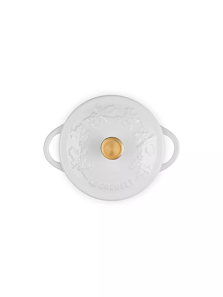 LE CREUSET | Mini Cocotte mit Deckel 10cm/0,25l HOLLY White | Blanco