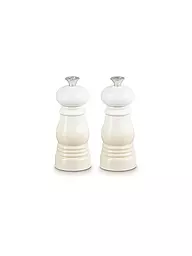 LE CREUSET | Mini juego de molinillos de sal y pimienta de 12,5 cm Garnet | Crema