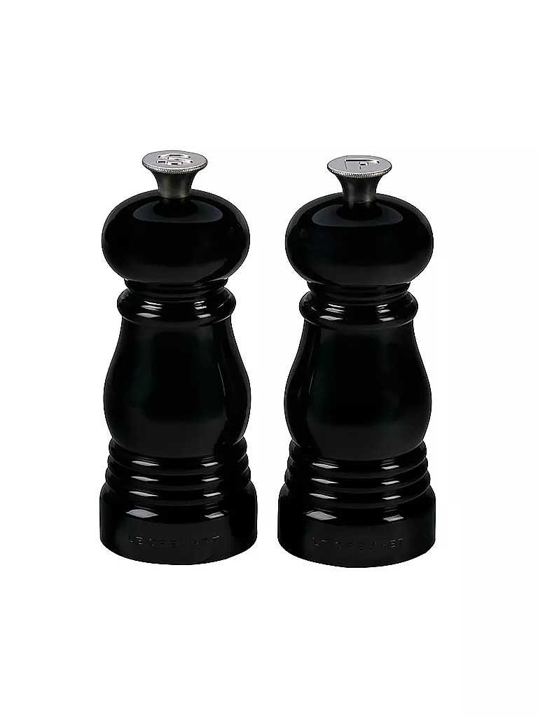 LE CREUSET | Mini juego de molinillos de sal y pimienta de 12,5 cm negro | Negro