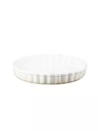 LE CREUSET | Tarteform "Poterie" 28cm/2,1l (Rojo Horno) | Crema