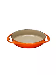 LE CREUSET | Molde para tarta Tartin de hierro fundido de 28 cm (Rojo Horno) 2,6 l | Naranja