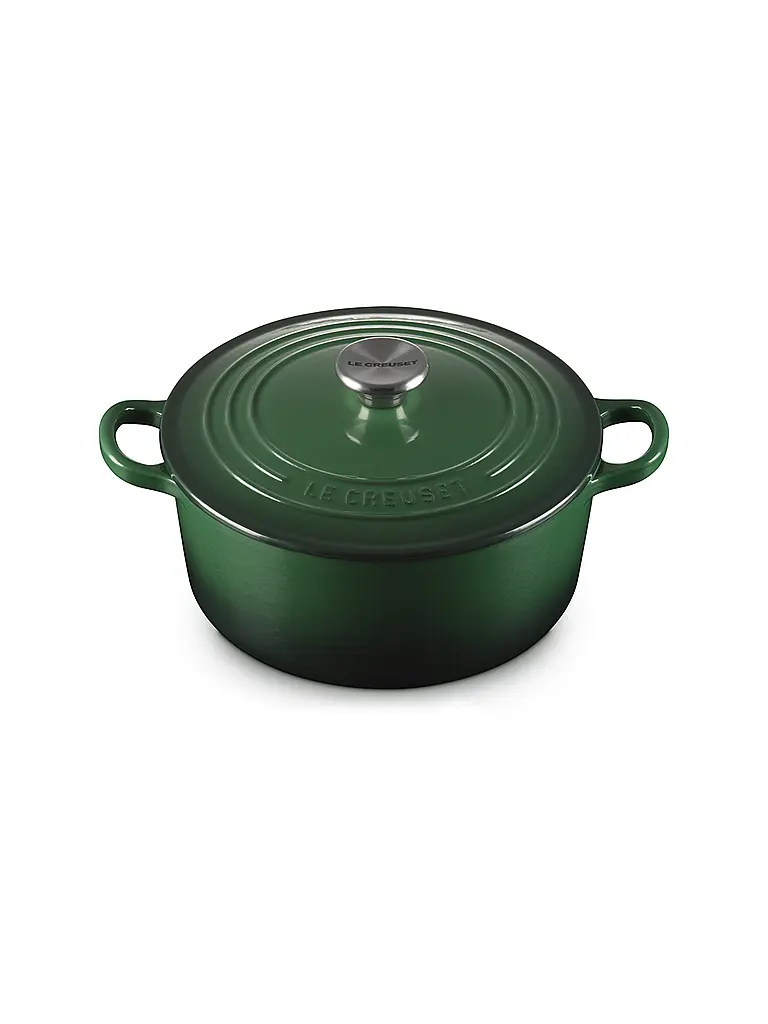 LE CREUSET | Nombre del producto: Bräter redondo 22cm TRADITION Juniper | Verde oscuro