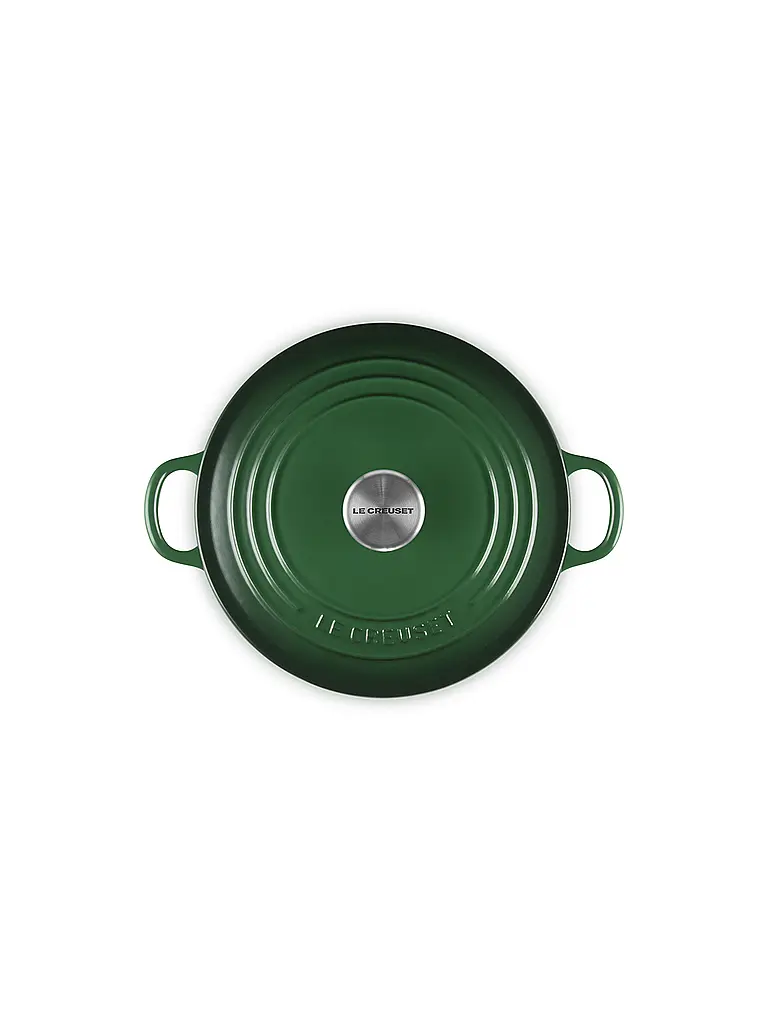 LE CREUSET | Nombre del producto: Bräter redondo 22cm TRADITION Juniper | Verde oscuro