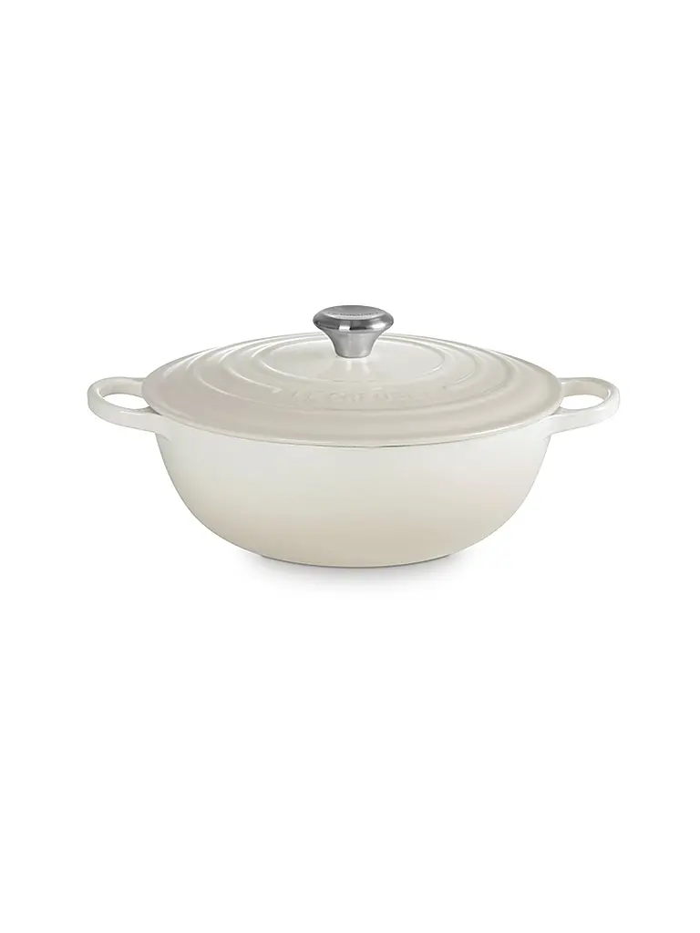 LE CREUSET | Olla familiar 28 cm La Marmite SIGNATURE Meringue | Crema