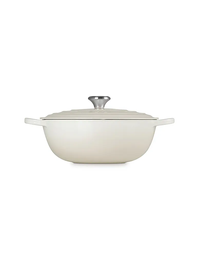 LE CREUSET | Olla familiar 28 cm La Marmite SIGNATURE Meringue | Crema