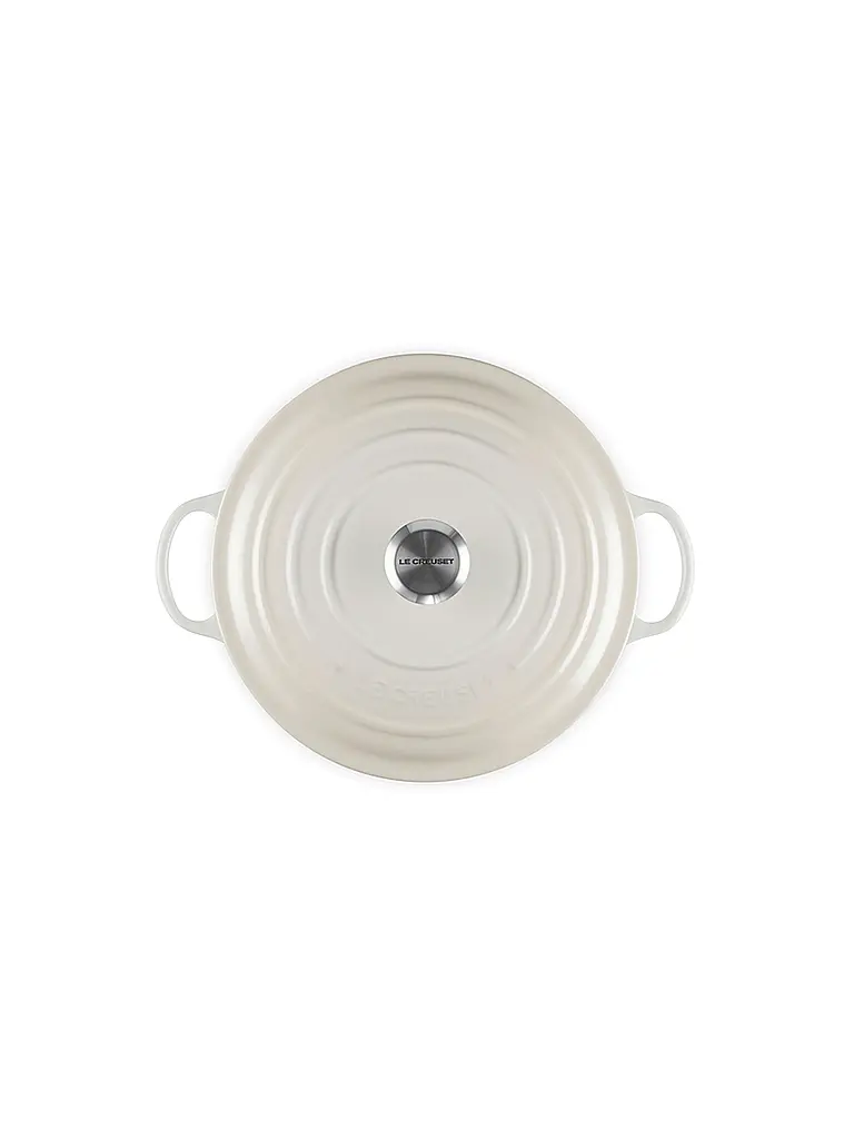LE CREUSET | Olla familiar 28 cm La Marmite SIGNATURE Meringue | Crema