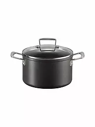 LE CREUSET | Olla para carne de aluminio antiadherente con tapa 20cm/3,8l Negro | Negro