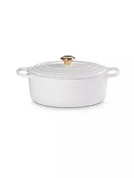 LE CREUSET | Ovaler Bräter aus Gusseisen Signature 31cm 6,3l White | Blanco