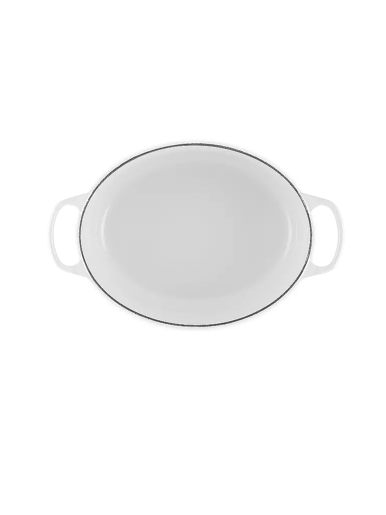 LE CREUSET | Ovaler Bräter aus Gusseisen Signature 31cm 6,3l White | Blanco