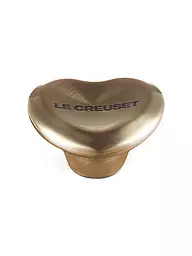 LE CREUSET | Pomo de tapa con forma de corazón de 4,7 cm SIGNATURE oro claro | Oro