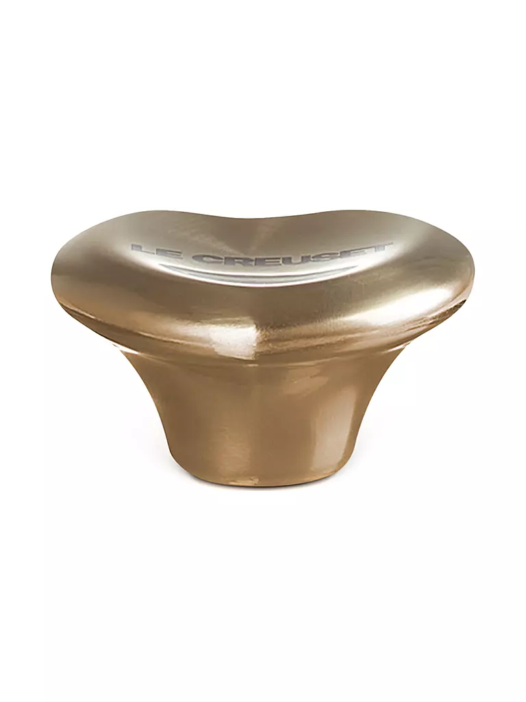 LE CREUSET | Pomo de tapa con forma de corazón de 4,7 cm SIGNATURE oro claro | Oro
