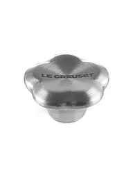 LE CREUSET | Pomo de tapa de 4,5 cm Flor SIGNATURE Acero inoxidable | Plata