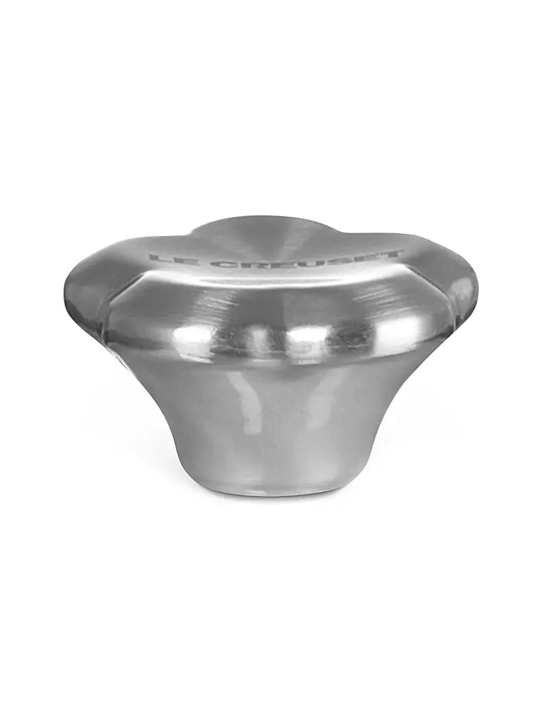 LE CREUSET | Pomo de tapa de 4,5 cm Flor SIGNATURE Acero inoxidable | Plata