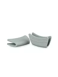 LE CREUSET | Protector de mango juego de 2 negro | Gris claro