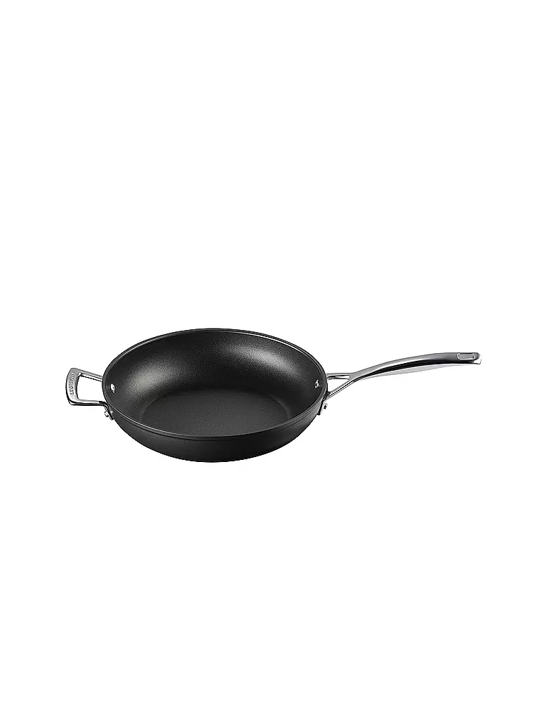 LE CREUSET | Sartén alta de aluminio antiadherente con asa auxiliar 28cm/3,2l | schwarz