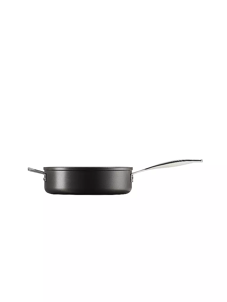 LE CREUSET | Sartén honda antiadherente de aluminio con asa auxiliar 26cm/4l | Negro