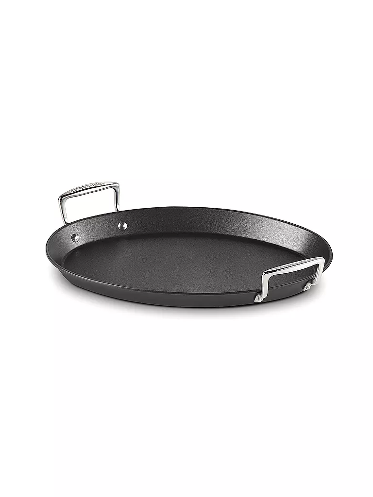 LE CREUSET | Sartén ovalada antiadherente de aluminio 40cm/2l Negro | schwarz
