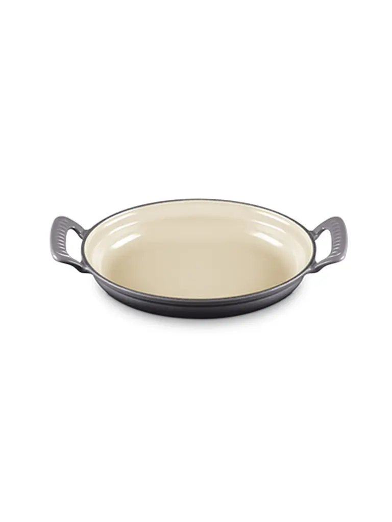 LE CREUSET | Sartén ovalada MODERN HERITAGE 28cm Flint | Gris