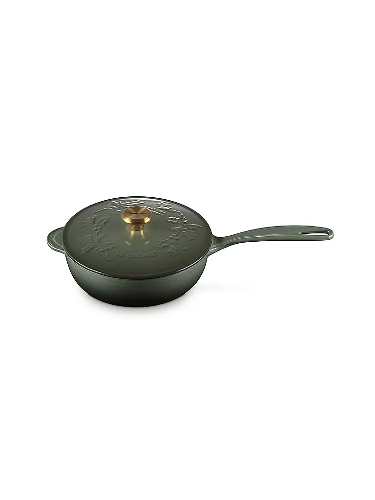 LE CREUSET | Stielkasserolle mit Deckel 21cm HOLLY Thyme | Verde oscuro